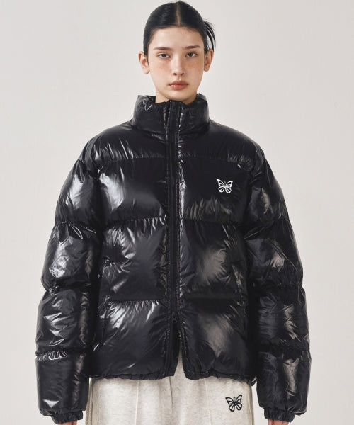 NICOLE BUTTERFLY GLOSSY PUFFER PADDING #徐睿知同款! - 3 COLORS BLACK