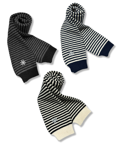 STRIPE LOGO KNIT - 3 COLORS CREAM