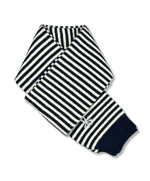 STRIPE LOGO KNIT - 3 COLORS NAVY