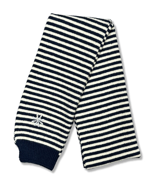 STRIPE LOGO KNIT - 3 COLORS NAVY