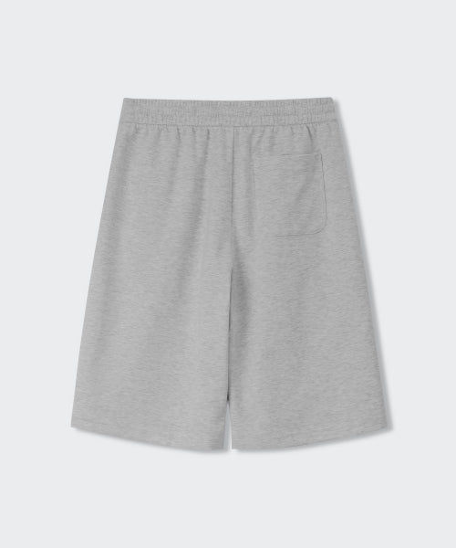 WOMENS ONE TUCK BERMUDA SWEAT PANTS #韓韶禧同款! - 4 COLORS GREY