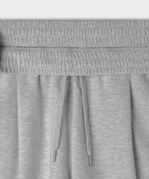 WOMENS ONE TUCK BERMUDA SWEAT PANTS #韓韶禧同款! - 4 COLORS GREY