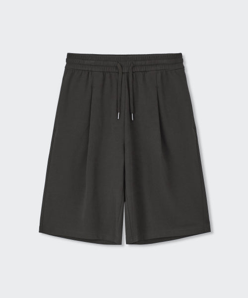 WOMENS ONE TUCK BERMUDA SWEAT PANTS #韓韶禧同款! - 4 COLORS AS SHOWN