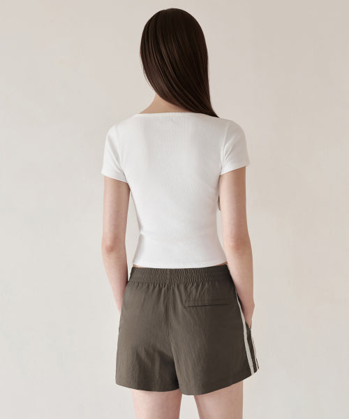 WOMENS LACE TRIM SHORT SLEEVE JERSEY CARDIGAN #韓韶禧同款! - 3 COLORS WHITE