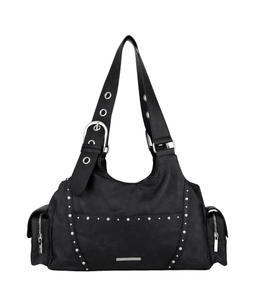 DOUBLE POCKET SHOULDER PINK - 2 COLORS BLACK