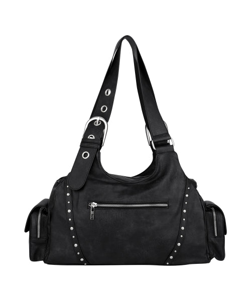 DOUBLE POCKET SHOULDER PINK - 2 COLORS BLACK