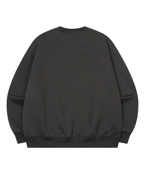 TEE LOGO SWEATSHIRT UNISEX - 2 COLORS CHARCOAL