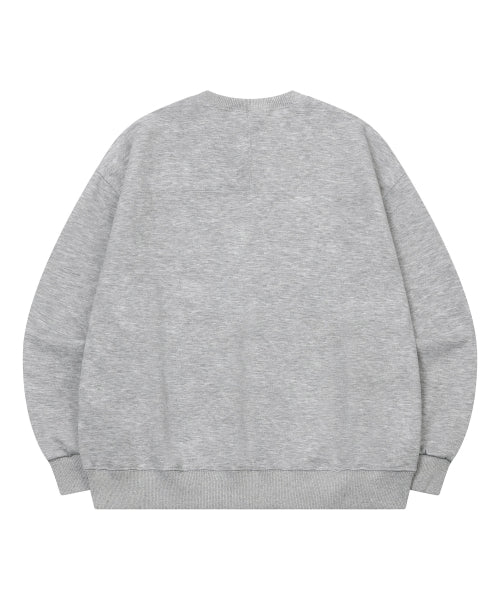 TEE LOGO SWEATSHIRT UNISEX - 2 COLORS CHARCOAL