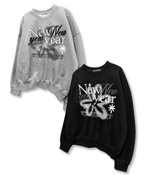 GRAPHIC SWEATSHIRT - 2 COLORS GREY