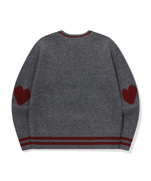 LOVE PULLOVER KNIT - 2 COLORS GREY