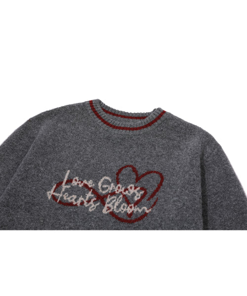 LOVE PULLOVER KNIT - 2 COLORS GREY