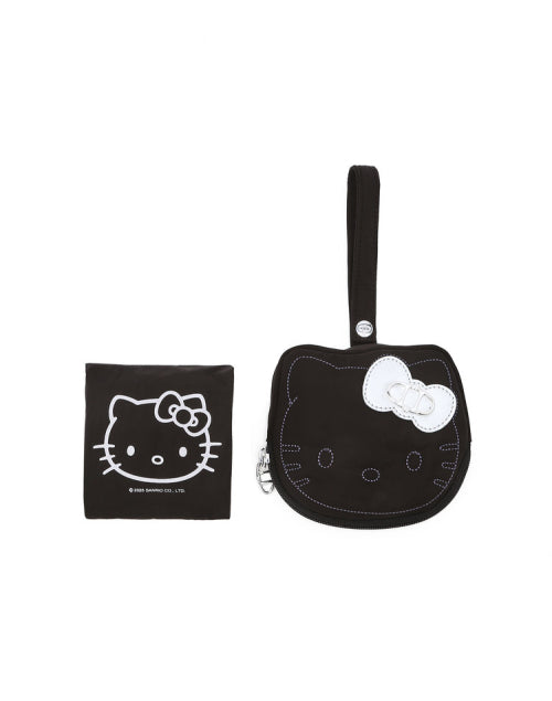 PINK POUCH KEYRING ECO BAG - 3 COLORS BLACK