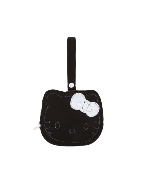 PINK POUCH KEYRING ECO BAG - 3 COLORS BLACK