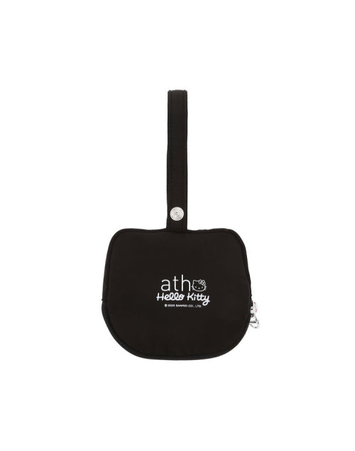 PINK POUCH KEYRING ECO BAG - 3 COLORS BLACK