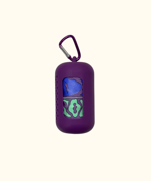 MICROFIBER SPORTS TOWEL CARABINER SET - 2 COLORS PURPLE