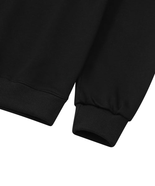 TEE LOGO SHOULDER SWEATSHIRT - 2 COLORS BLACK