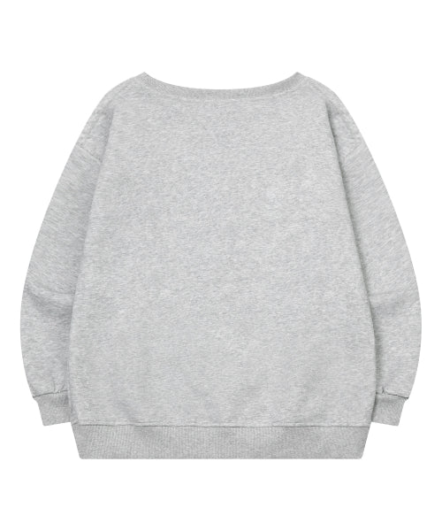 TEE LOGO SHOULDER SWEATSHIRT - 2 COLORS BLACK