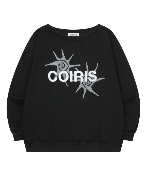 SHOULDER SWEATSHIRT - 2 COLORS BLACK