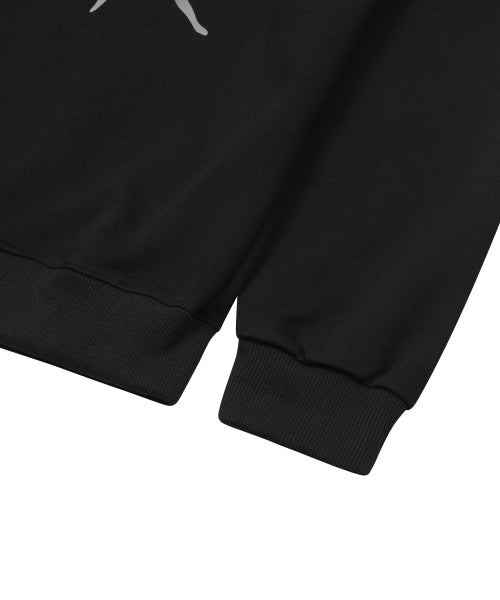 SHOULDER SWEATSHIRT - 2 COLORS BLACK