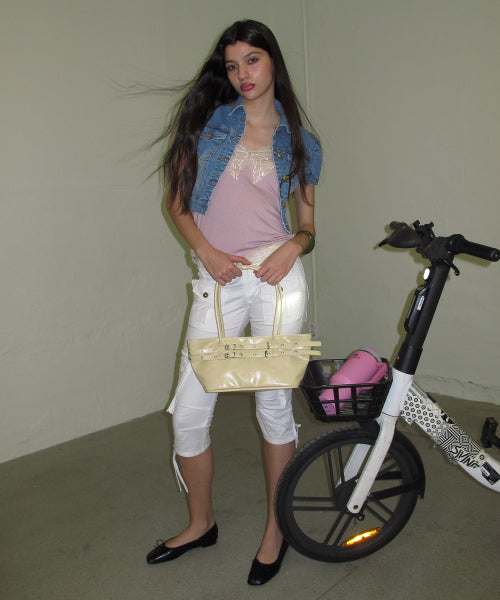 MINI BELTED BOAT BAG (LEMONADE) - 5 COLORS LEMON