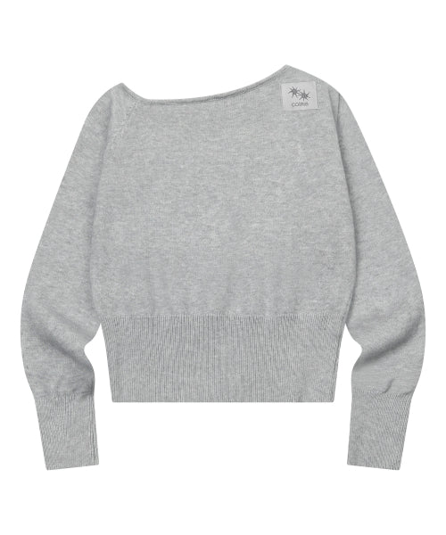 SHOULDER KNIT - 2 COLORS BLACK