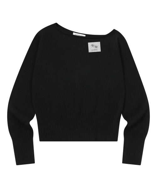 SHOULDER KNIT - 2 COLORS BLACK