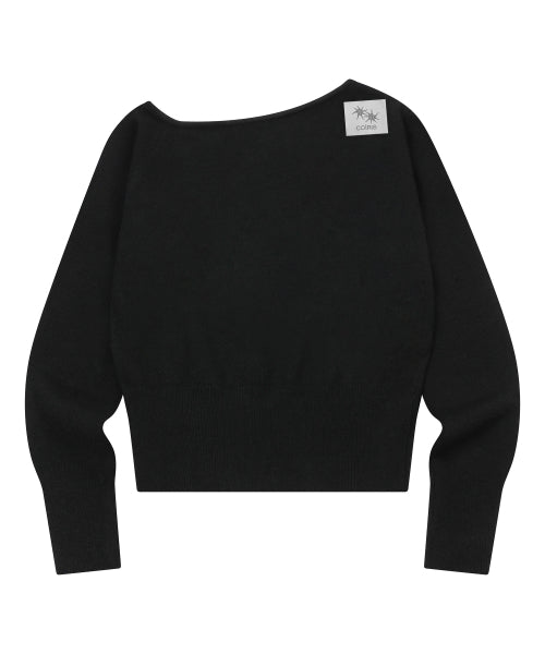 SHOULDER KNIT - 2 COLORS BLACK
