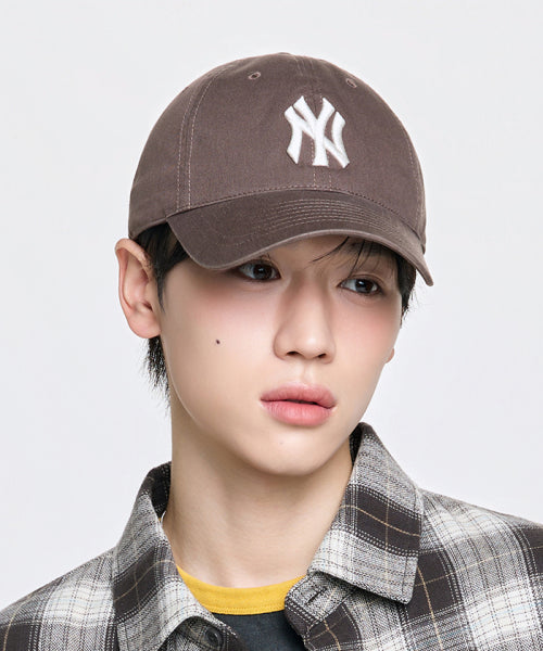 ACE UNSTRUCTURED BALL CAP NY #KARINA同款! - 9 COLORS BROWN