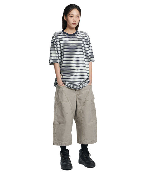 OFFBEAT STRIPE T-SHIRT - BLACK - 2 COLORS