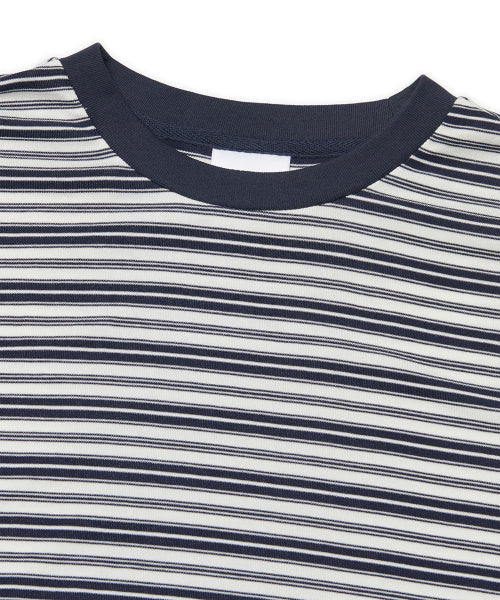 OFFBEAT STRIPE T-SHIRT - BLACK - 2 COLORS