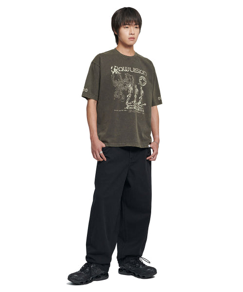 S.I WASHED T-SHIRT - WASHED CHARCOAL - 2 COLORS