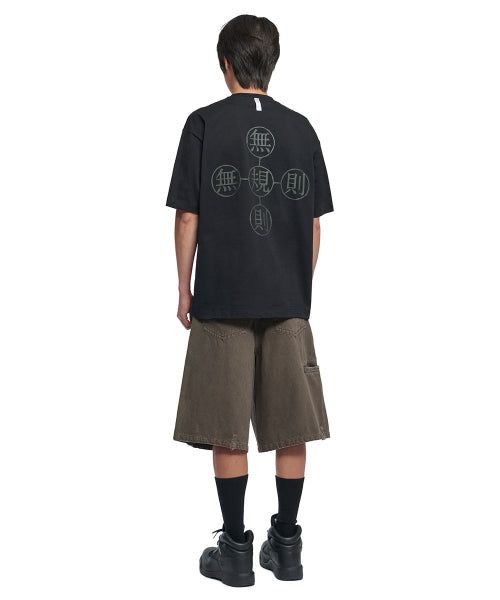 無規則 ORBIT CROSS T-SHIRT - BLACK - 2 COLORS