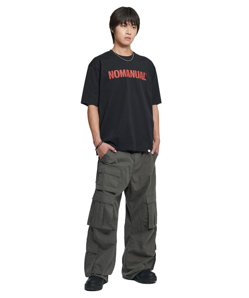 NM TEXT LOGO T-SHIRT - BLACK - 3 COLORS