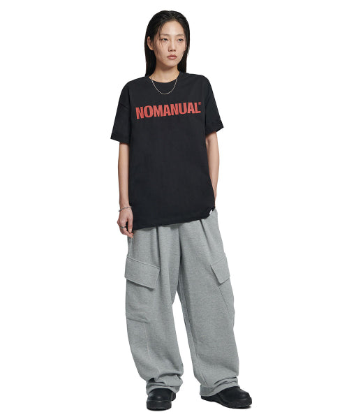NM TEXT LOGO T-SHIRT - BLACK - 3 COLORS