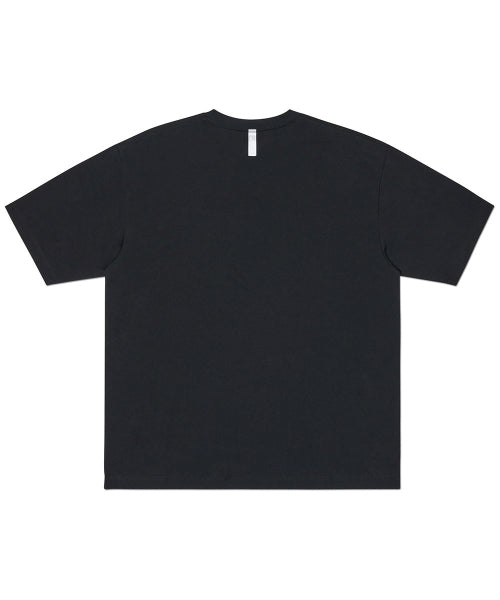 ROUGH TEXTURE PRINT T-SHIRT - BLACK - 3 COLORS