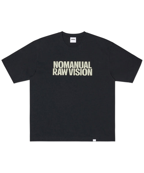ROUGH TEXTURE PRINT T-SHIRT - BLACK - 3 COLORS