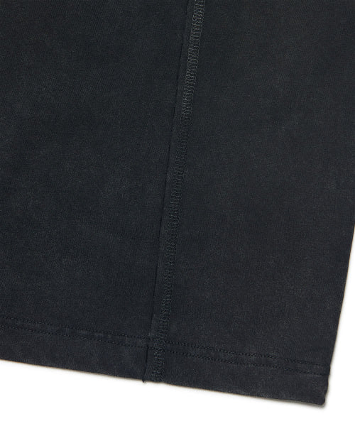 DUAL SLASH EMBLEM T-SHIRT - WASHED BLACK - 2 COLORS