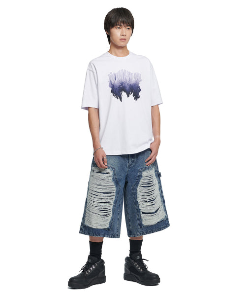 MELTING LOGO T-SHIRT - WHITE - 2 COLORS