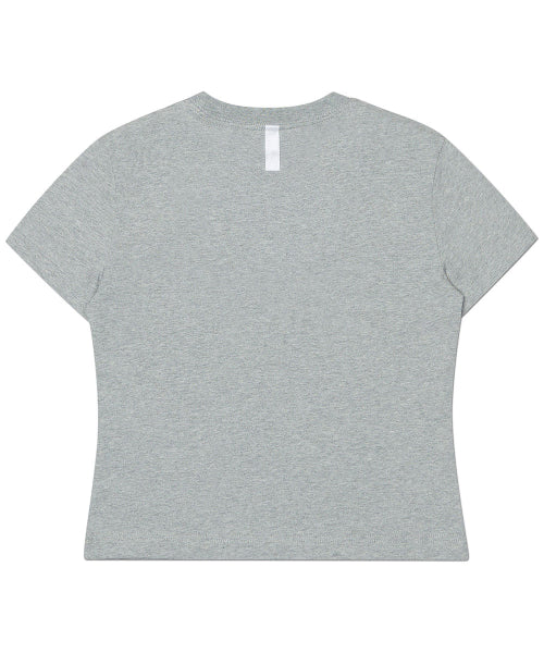 WAFFLE PATCHED T-SHIRT - MELANGE - 2 COLORS