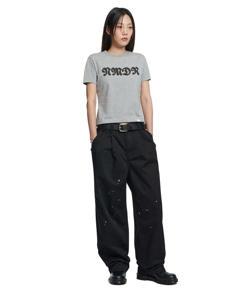 WAFFLE PATCHED T-SHIRT - MELANGE - 2 COLORS