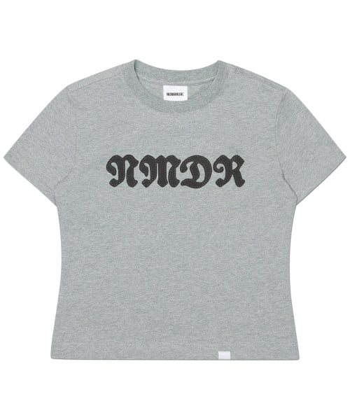 WAFFLE PATCHED T-SHIRT - MELANGE - 2 COLORS