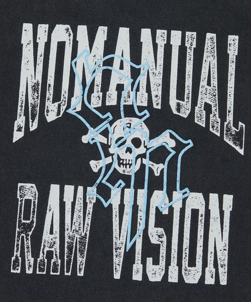 NM SKULL T-SHIRT - WASHED BLACK - 2 COLORS