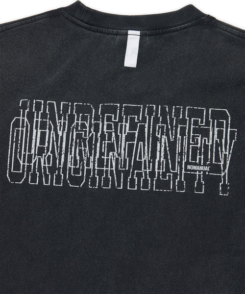 NM SKULL T-SHIRT - WASHED BLACK - 2 COLORS