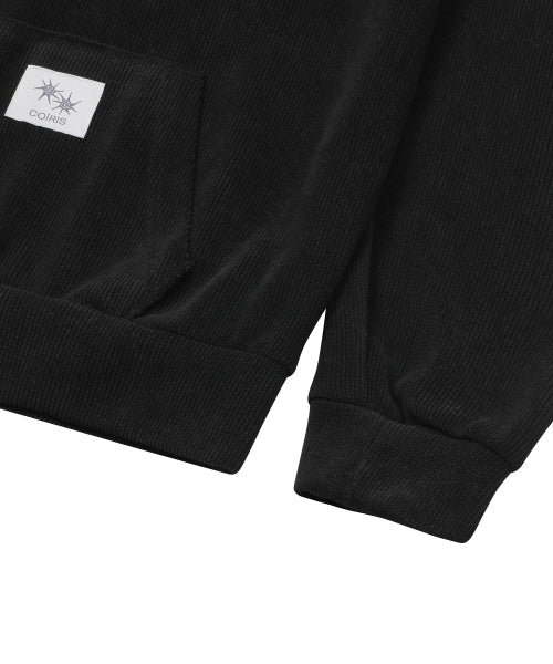 BUTTON HOODIE TEE UNISEX - 2 COLORS BLACK