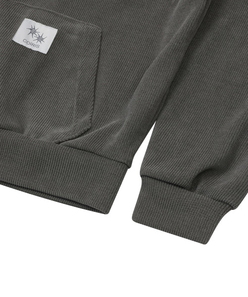 BUTTON HOODIE TEE UNISEX - 2 COLORS BLACK