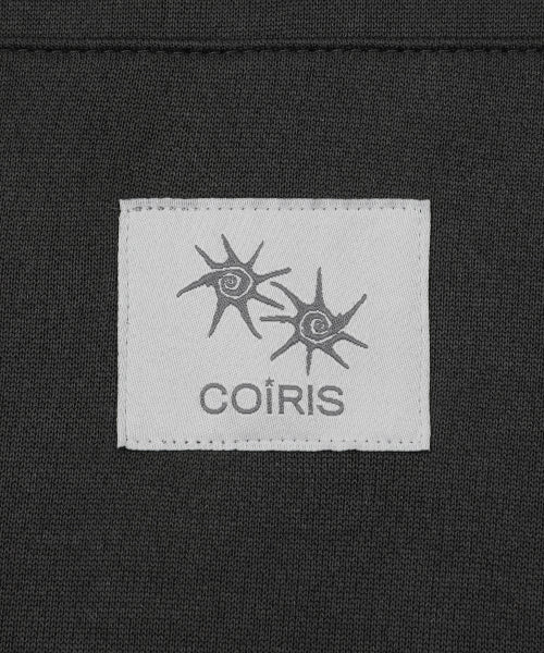 SMALL LOGO HOODIE TEE - 2 COLORS CHARCOAL