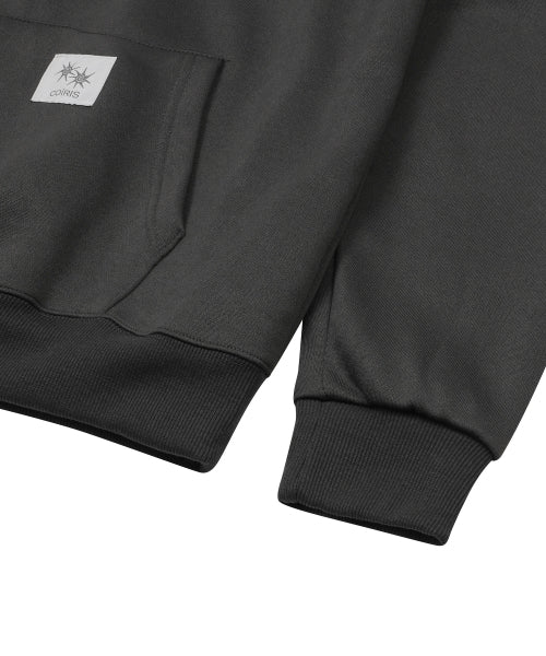SMALL LOGO HOODIE TEE - 2 COLORS CHARCOAL