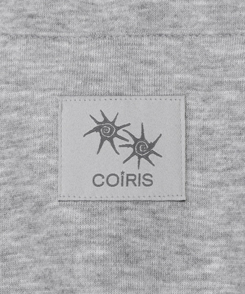 SMALL LOGO HOODIE TEE - 2 COLORS CHARCOAL