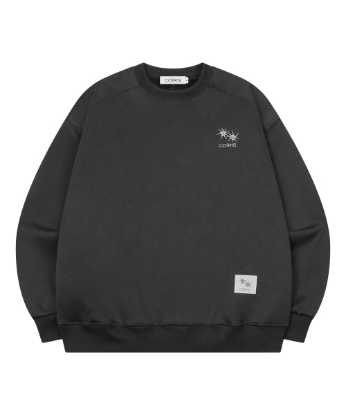 SMALL LOGO SWEATSHIRT - 2 COLORS CHARCOAL