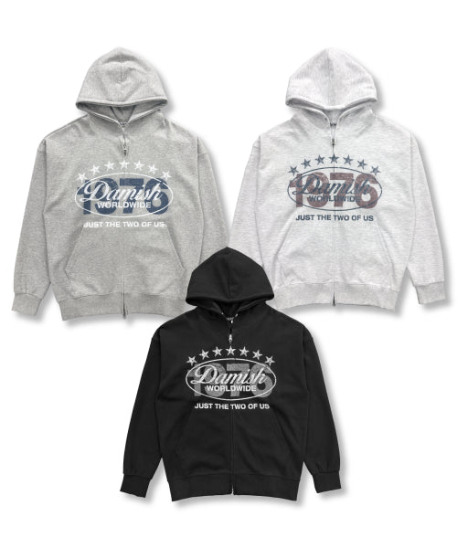 1976 TEE HOODIE - 3 COLORS GREY